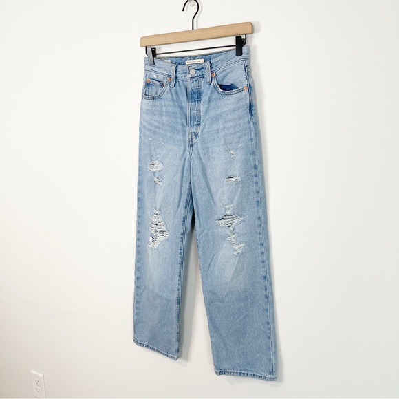 Levi's Ribcage Straight Ankle Jeans Size 25 - Picture 7 of 15